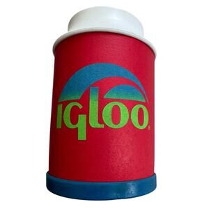 VTG IGLOO Can Cooler Beer Soda Beverage Holder Coozie 80’s USA Made Outdoors